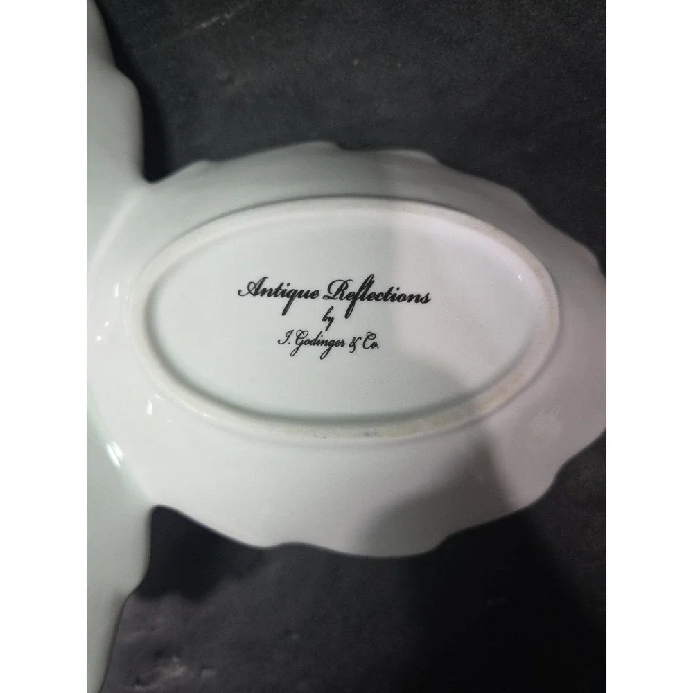 Godinger Antique Reflections 3-Part Serving Dish, Silver Tone Divided Tray‎